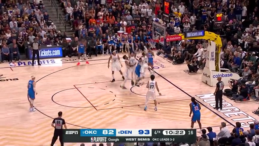 這里不是OKC！亞歷山大上籃，威少積極補(bǔ)防送出殘暴大帽！