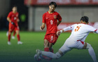 國(guó)少2-2越南，張君豪染紅，鄺兆鐳助攻，連丟兩球。